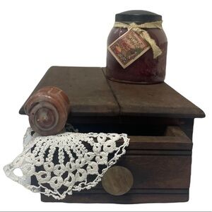 1800’s Vintage Dressing Box Hand Crafted Primitive Wood Box Handcrafted Antique